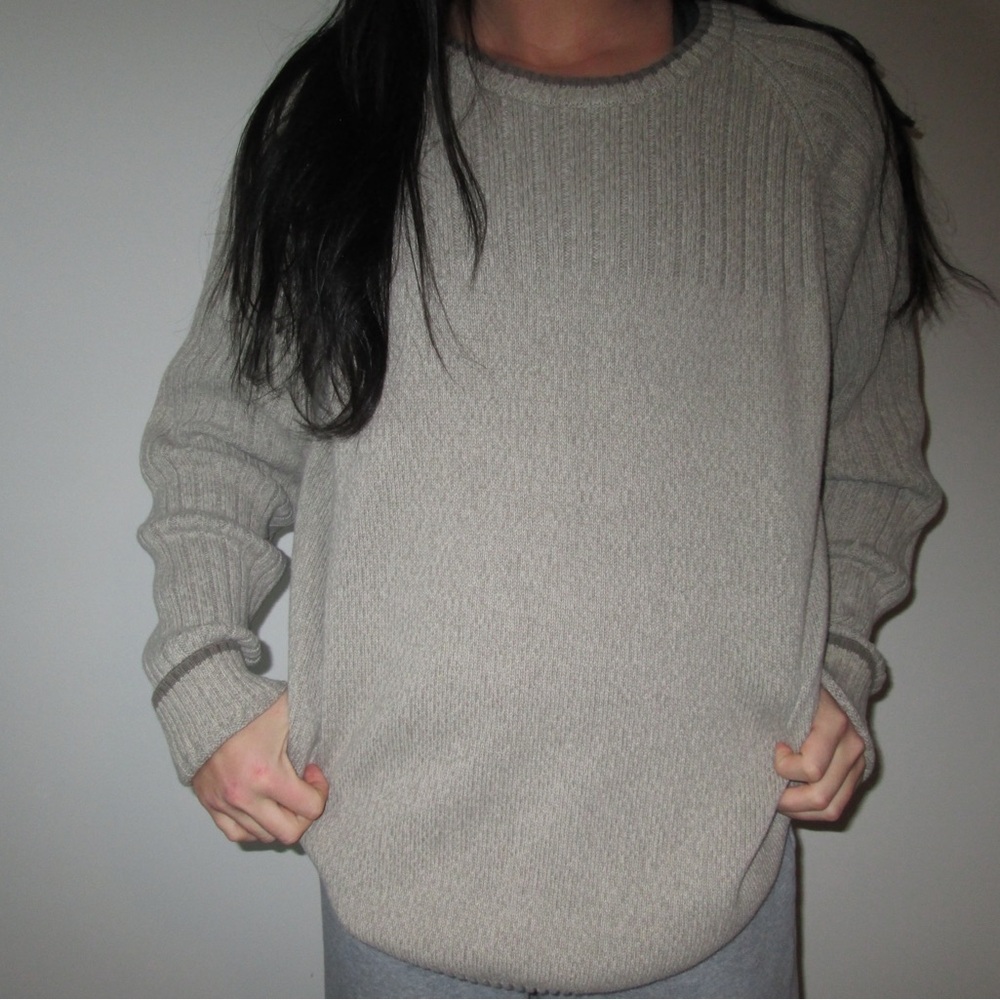 Columbia tan knit men’s tall XL sweater! #winter #sweater